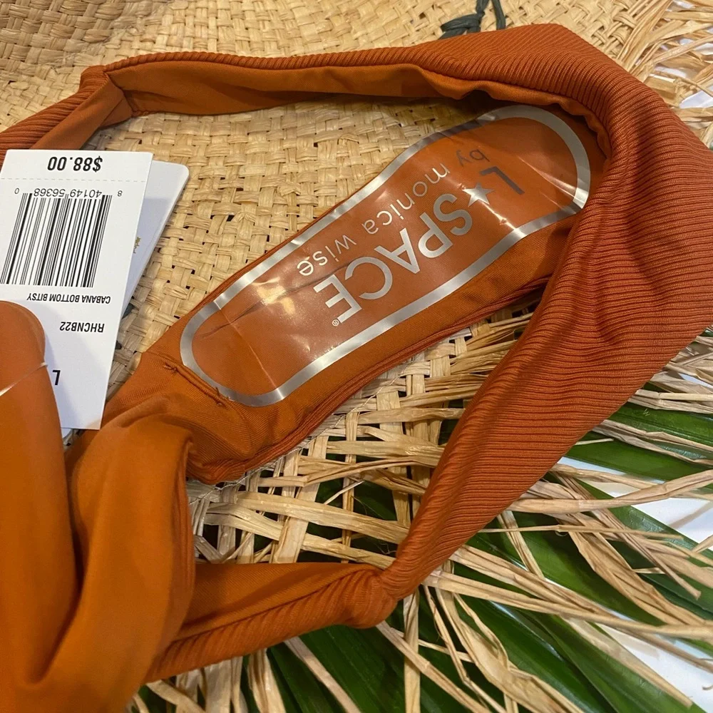 L*Space Cabana Bikini‎ Ribbed Bottom Bitsy, Color: Amber, Small, NWT, Brand New